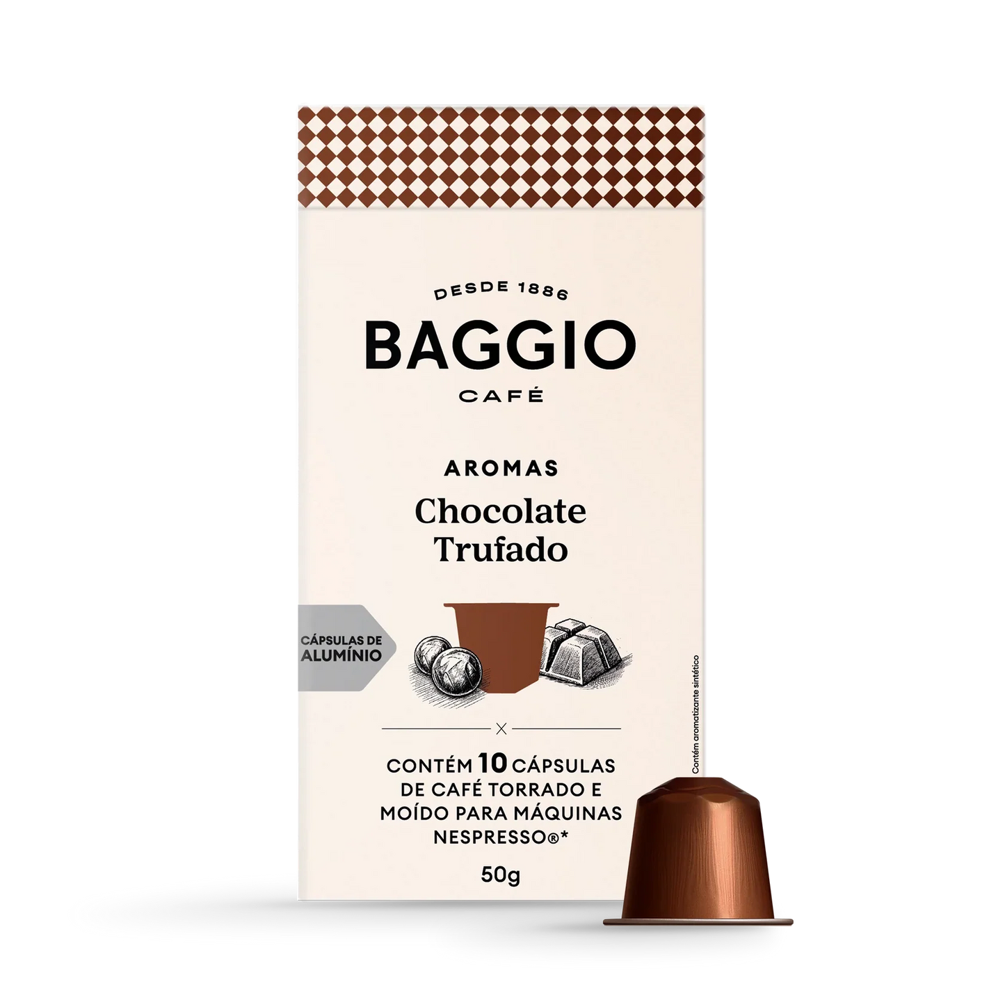 Baggio Aromas Chocolate Trufado - 10 Cápsulas p/ Nespresso*